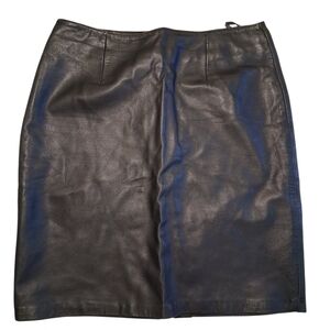Yvonne Marie | Black | Leather Mini Skirt | Sleek Classic Staple